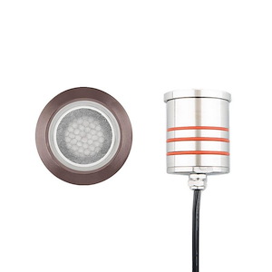 12V 4W 1 LED Round Indicator Light with Honeycomb Louver-2.75 Inches Wide by 3.13 Inches High