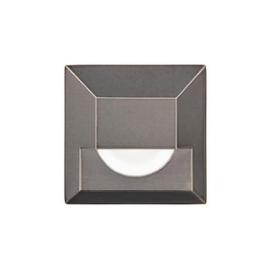 12V 4W 1 LED Square Step/Wall Light-1.88 Inches Wide by 3.25 Inches High