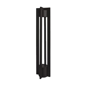 Chamber-120V 12.5W 1 LED Bollard in Contemporary Style-6 Inches Wide by 30 Inches High