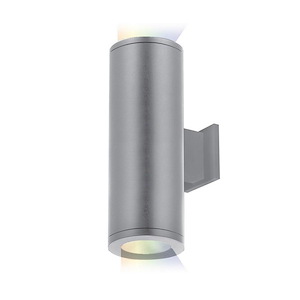 Tube Architectural-31W 15 degree 2 LED Color Changing Up/Down Spot Beam Wall Mount in Contemporary Style-4.88 Inches Wide by 12.5 Inches High
