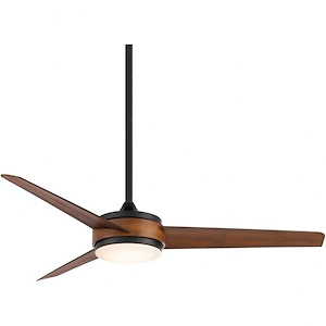Mod - 3 Blade Ceiling Fan with Light Kit In Contemporary Style-14.1 Inches Tall and 54 Inches Wide