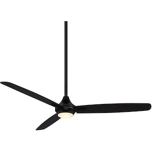 Blitzen - 3 Blade Ceiling Fan with Light Kit In Transitional Style-12.3 Inches Tall and 54 Inches Wide