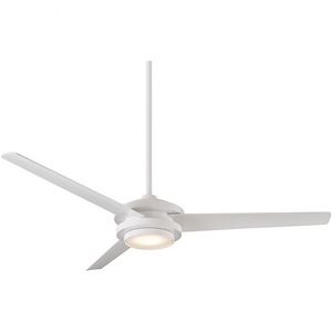 Geos - 3 Blade Ceiling Fan with Light Kit In Transitional Style-15.2 Inches Tall and 60 Inches Wide
