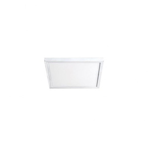 15W 1 LED Square Flush Mount in Functional Style-7 Inches Wide by 0.5 Inches High
