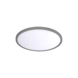 20W 1 LED Round Flush Mount in Functional Style-11 Inches Wide by 0.6 Inches High