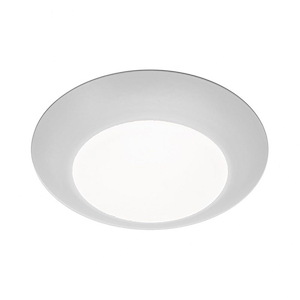 Disc-12W 1 LED Flush Mount in Functional Style-5.9 Inches Wide by 1.13 Inches High