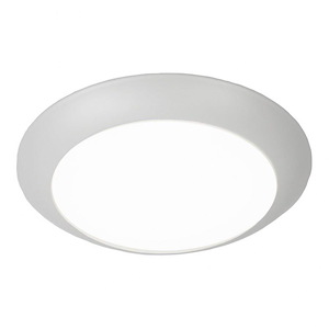 Disc-15W 1 LED Flush Mount and Retrofit Kit in Functional Style-7.4 Inches Wide by 1.25 Inches High - 1040109