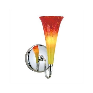 Passion-Flute Glass Shade-4.75 Inches Wide by 7.75 Inches High - 1216903