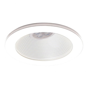 8W 1 LED Round Adjustable Step Baffle Trim in Functional Style-5 Inches Wide by 0.19 Inches High