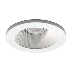 8W 1 LED Round Step Baffle Trim in Functional Style-5 Inches Wide by 0.19 Inches High