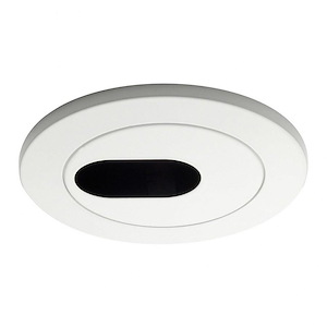 1 Light Round Slotted Trim in Functional Style-5.13 Inches Wide by 0.25 Inches High
