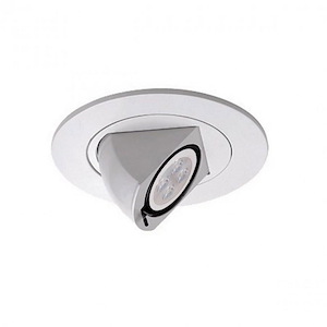 8W 1 LED Round Adjustable Directional Trim in Functional Style-5.13 Inches Wide by 2.5 Inches High