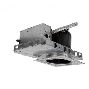 LEDme - 4 Inch 16W 1 LED Non-IC New Construction Housing with Light Engine Round Invisible Trim