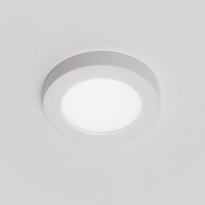 Edge-5W 1 LED 3000K 90 CRI Button Light-3.5 Inches Wide by 0.5 Inches High - 466486