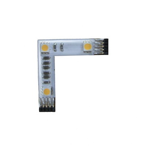 3W 12 LED L-Connector Strip-1.69 Inches Wide by 1.69 Inches High