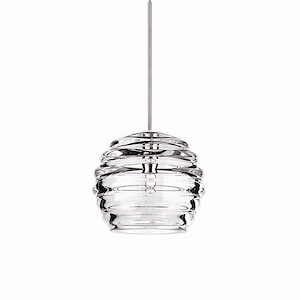 Clarity-One Light Pendant with Monopoint Canopy-6 Inches Wide by 5.38 Inches High - 412800