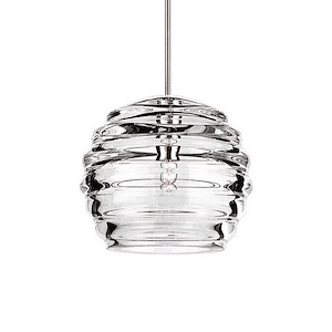 Clarity Cosmopolitan-4W 1 LED Monopoint Pendant-6 Inches Wide by 5.38 Inches High