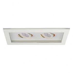 16W 2 LED Low Voltage Trim in Functional Style-6 Inches Wide by 0.25 Inches High