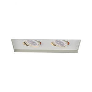 16W 2 LED Low Voltage Invisible Trim in Functional Style-5.63 Inches Wide by 0.25 Inches High