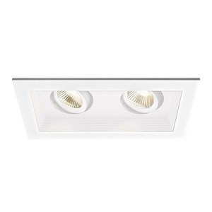 Mini Multiples-22W 25 degree 90CRI 2 LED Airtight Housing with Trim in Functional Style-8.69 Inches Wide by 5.13 Inches High - 1150043