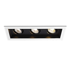 33W 3000K 90 CRI 3 LED Narrow Flood New Construction Housing-12.75 Inches Wide by 4.75 Inches High