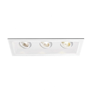 Mini Multiples-33W 45 degree 90CRI 3 LED Airtight Housing with Trim in Functional Style-8.69 Inches Wide by 5.13 Inches High
