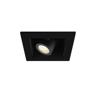 Precision Multiples-16W 90 CRI 1 LED Flood New Construction Housing-7.13 Inches Wide by 6 Inches High - 1216960