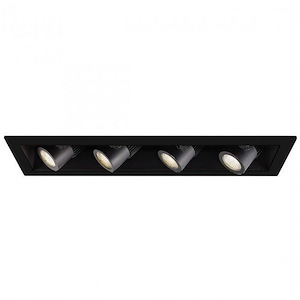 Precision Multiples-64W 90 CRI 4 LED Flood New Construction Housing-7.13 Inches Wide by 6 Inches High - 1217055