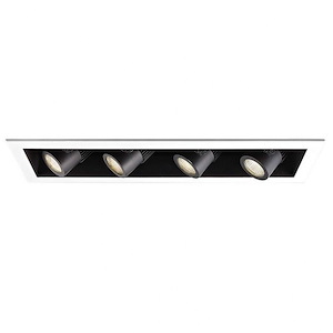 Precision Multiples - 29 Inch 46W 4 LED Flood Reccessed Housing - 466782