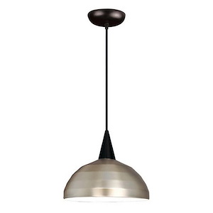 Felis-One Light Line Voltage Pendant with Canopy Mount-11.5 Inches Wide by 6.5 Inches High