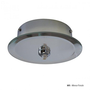 Accessory-Round Canopy with Integral Transformer-6 Inches Wide by 2.25 Inches High