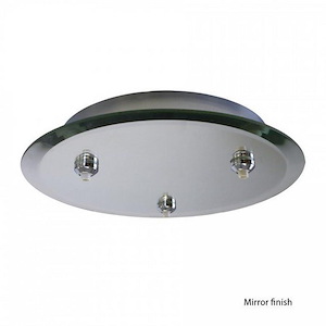 Accessory-Round Canopy with Integral Transformer-11.75 Inches Wide by 2.25 Inches High