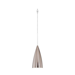 Bullet-6.4W 1 LED Quick Connect Pendant in Contemporary Style-4 Inches Wide by 8.92 Inches High