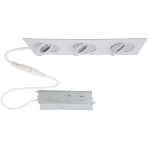 Lotos-18W 3 LED Square Adjustable Recessed Kit in Functional Style-3.5 Inches Wide by 1.63 Inches High - 1217015