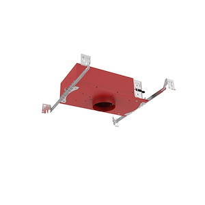 FQ - 15W LED IC Fire Rated Shallow New Construction Trimmed Housing Kit -3.5 Inch Tall and 6.5 Inch Wide - 1367738