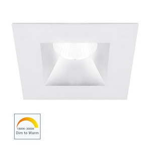Oculux Warm Dim-11W 1 LED Square Open Reflector Trim with Flood Dim to Warm in Contemporary Style-4.75 Inches Wide by 4 Inches High