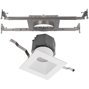 Pop-in-12W 1 LED Square Recessed Kit in Functional Style-8.63 Inches Wide by 4.63 Inches High