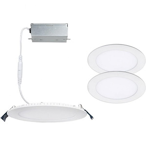 Lotos-9W 3000K 1 LED Round Line Voltage Remodel Kit (Pack of 2) in Functional Style-4.73 Inches Wide by 0.9 Inches High