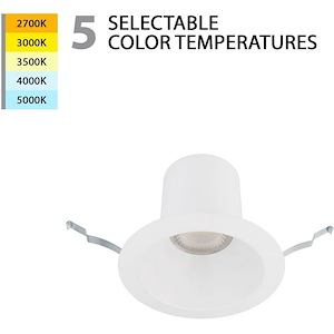 Blaze-25W 1 LED Round Recessed Light with Remodel Housing in Functional Style-7.68 Inches Wide by 5.91 Inches High - 1217084