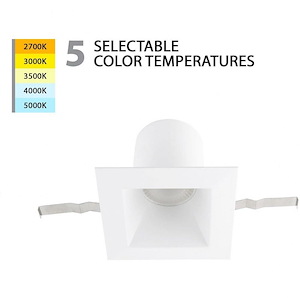 Blaze-25W 1 LED Square Recessed Light with Remodel Housing in Functional Style-7.68 Inches Wide by 5.91 Inches High