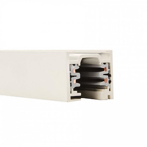 Accessory-277V W Track Franged 2-Circuit Recessed Track-2.44 Inches Wide by 1.63 Inches High