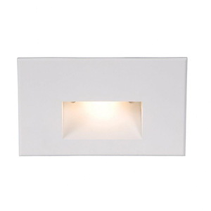 LEDme-277V 3.9W Amber 1 LED Horizontal Step/Wall Light in Contemporary Style-5 Inches Wide by 3 Inches High