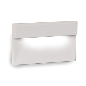 277V 3.5W 1 LED Horizontal Ledge Step/Wall Light in Contemporary Style-5 Inches Wide by 3.13 Inches High
