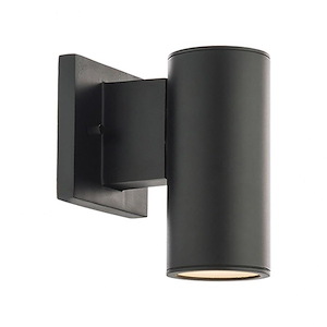 Cylinder-6W 1 LED Single Up or Down Outdoor Wall Sconce in Transitional Style-6 Inches Wide by 6.75 Inches High