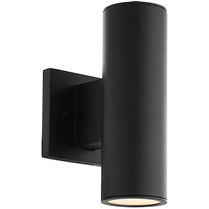 Cylinder-9.42 18W 2 LED Double Up and Down Outdoor Wall Sconce in Transitional Style-6 Inches Wide by 9.42 Inches High - 1040383