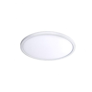 Round - 20W 1 LED Flush Mount In Functional Style-0.6 Inches Tall and 11 Inches Wide
