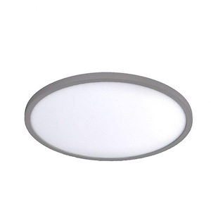 Round - 28W 1 LED Flush Mount In Functional Style-0.6 Inches Tall and 15 Inches Wide