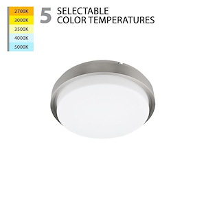 Lithium - 15.85 Inch 25W 1 LED 5-CCT Selectable Round Flush Mount