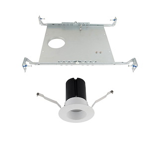 Ion - 2 Inch 9W 1 LED Round Recessed Light with New Construction Frame-in Kit
