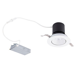 Patriot - 12W 1 LED 5-CCT Round Adjustable Recessed Kit In Functional Style-4.13 Inches Tall and 4.75 Inches Wide